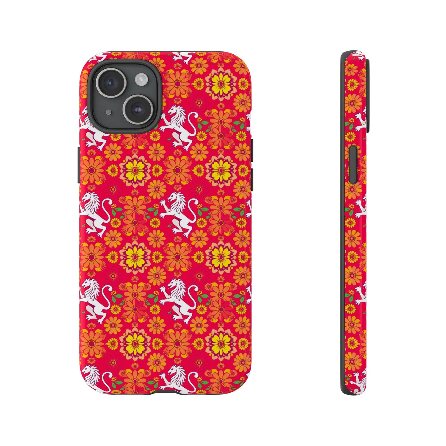 Tough Cases, Leo, Zodiac v4, Flower Pattern
