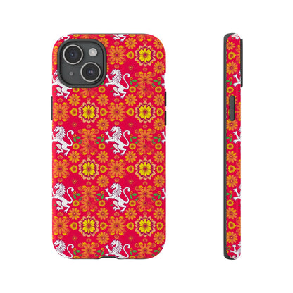 Tough Cases, Leo, Zodiac v4, Flower Pattern