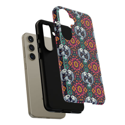 Tough Cases, Pisces, Zodiac v4, Flower Pattern