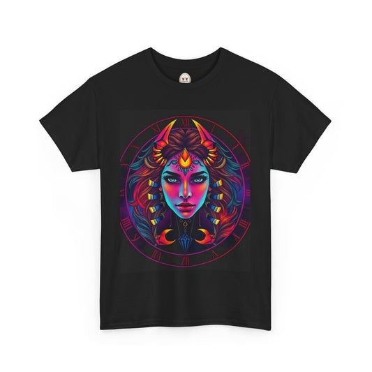 Unisex Heavy Cotton T-Shirt, Scorpio, Zodiac v4, Sexy Art