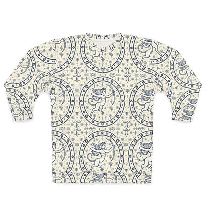 Unisex Sweatshirt, Zodiac Design, Pattern v1, Sagittarius, AOP