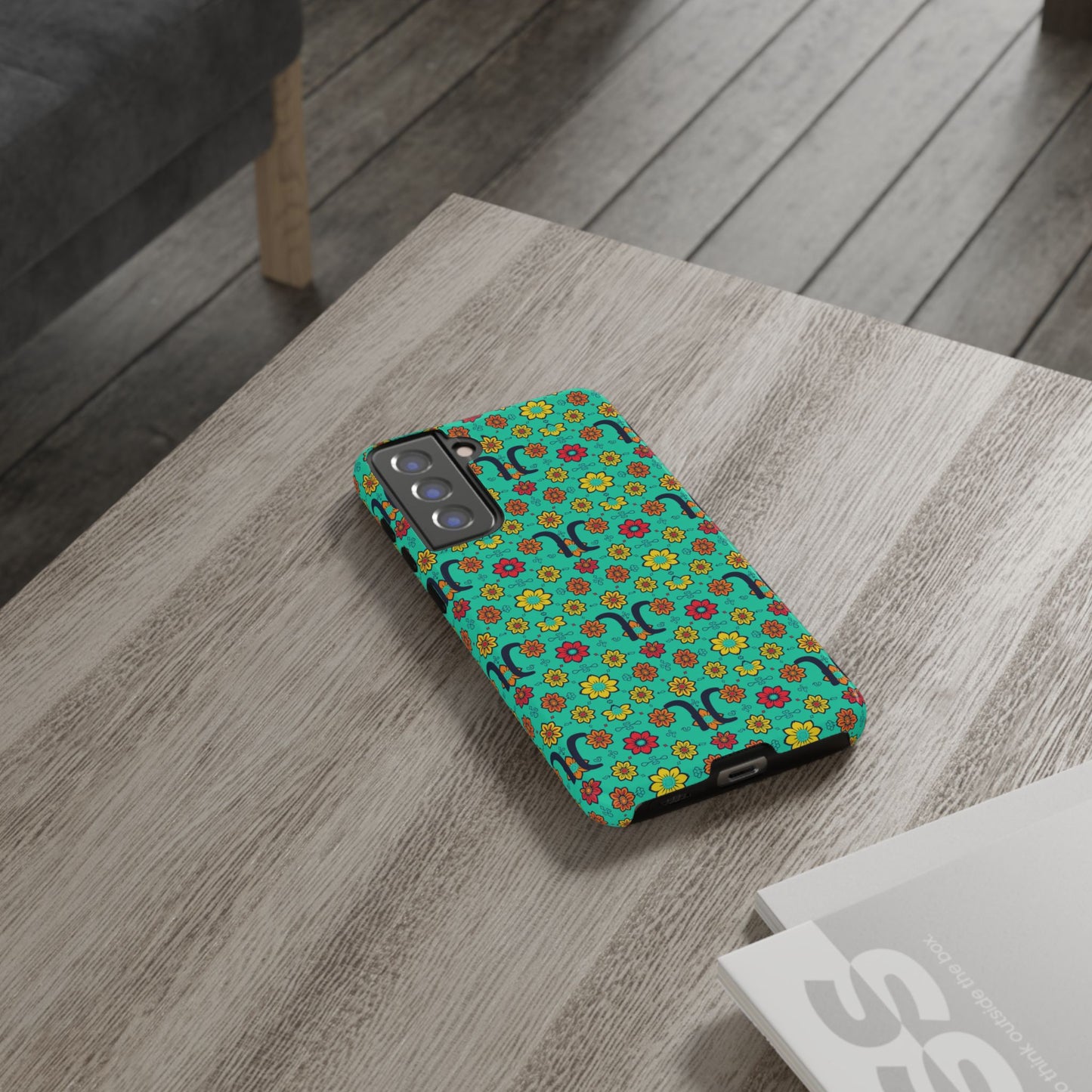 Tough Cases, Aquarius, Zodiac v2, Flower Pattern