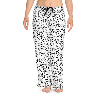 Women's Zodiac Pajama Pants (AOP) Sagittaurius Zodiac Sign