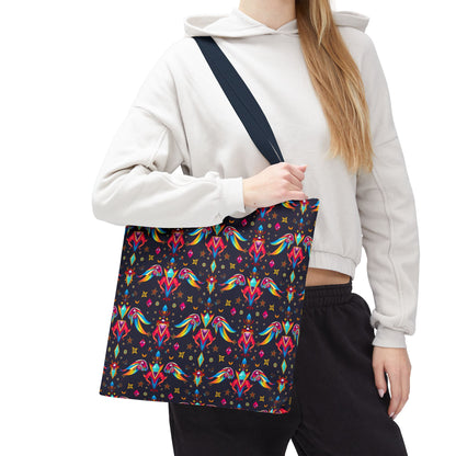 Tote Bag (AOP), Virgo, Zodiac v1, Jewel Pattern