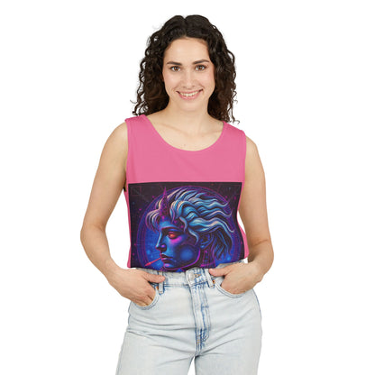 Unisex Garment-Dyed, Tank Top, Gemini, Pop Art v1, 100% US cotton