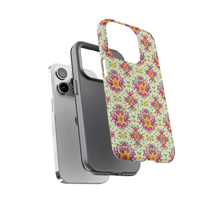 Tough Cases, Cancer, Zodiac v3, Flower Pattern
