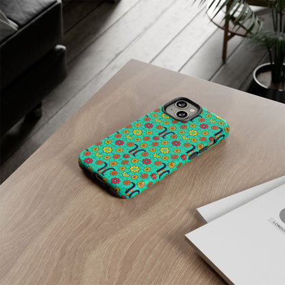 Tough Cases, Aquarius, Zodiac v2, Flower Pattern