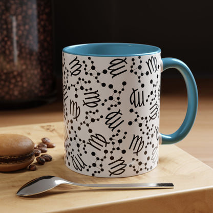 Accent Coffee Mug with the Virgo sign (11, 15oz)