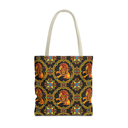 Tote Bag (AOP), Leo, Zodiac, Jewel Pattern