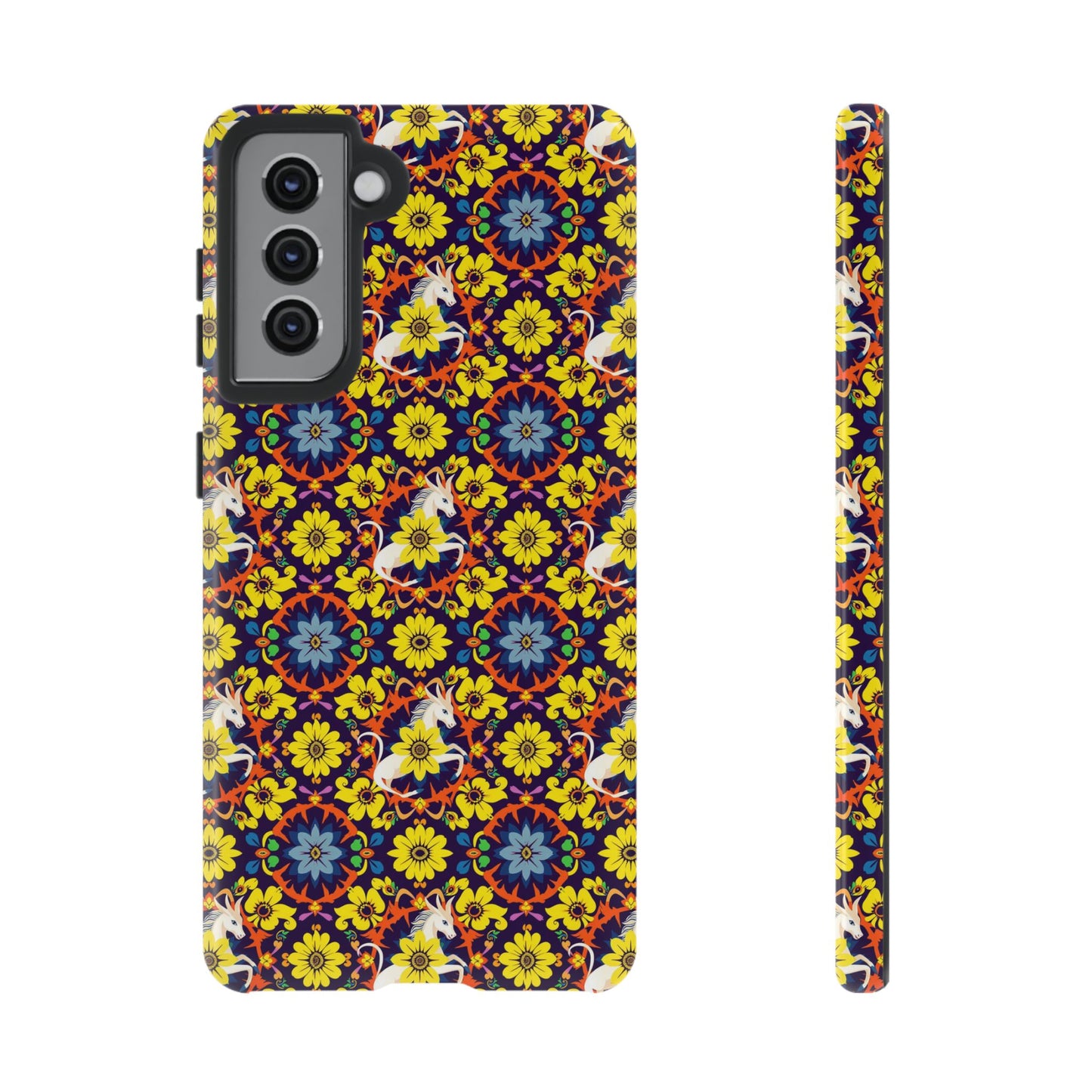 Tough Cases, Aquarius, Zodiac v3, Flower Pattern