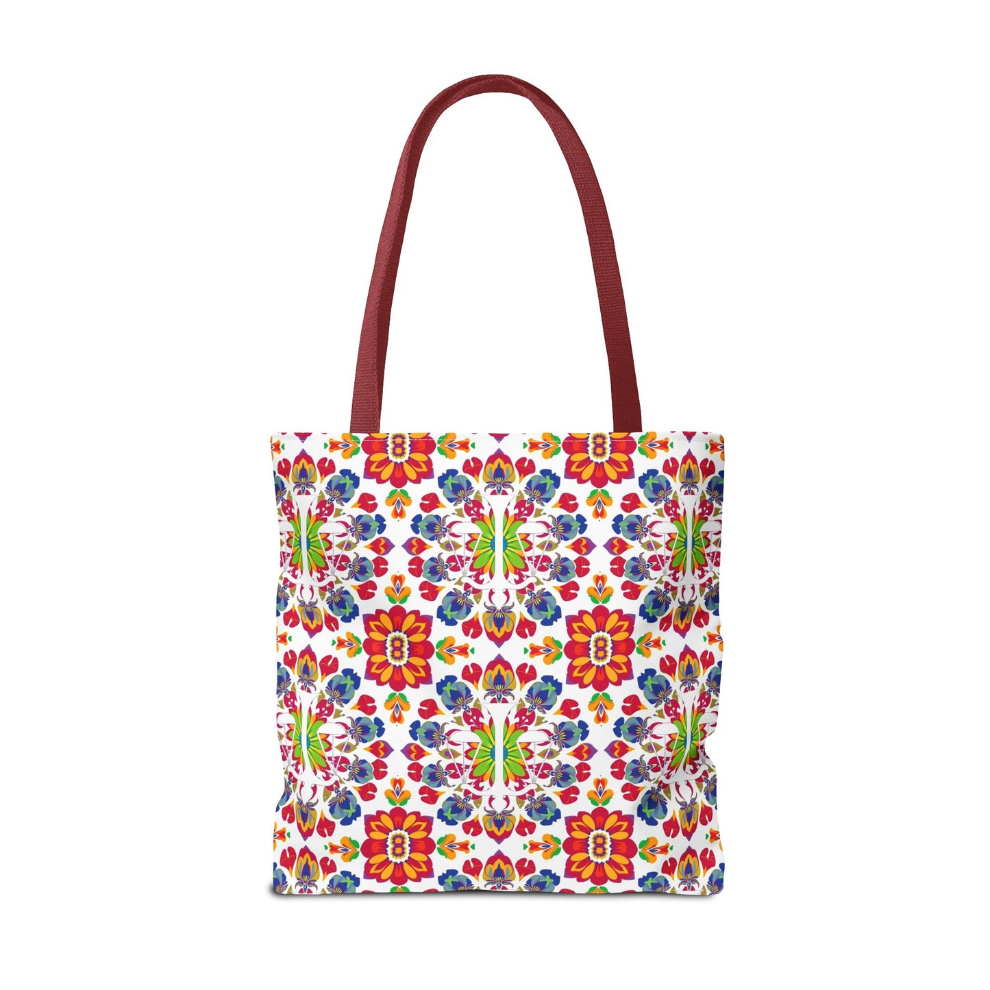Tote Bag, (AOP), Libra, Zodiac v5, Flower Pattern