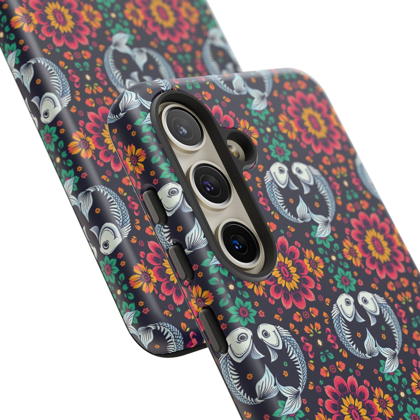 Tough Cases, Pisces, Zodiac v4, Flower Pattern
