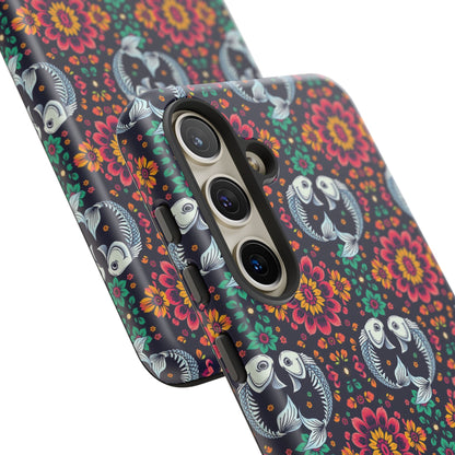 Tough Cases, Pisces, Zodiac v4, Flower Pattern