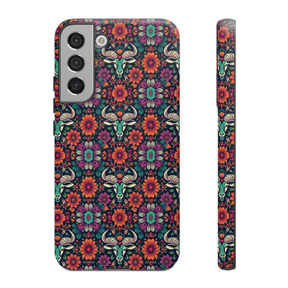Tough Cases, Taurus, Zodiac v4, Flower Pattern