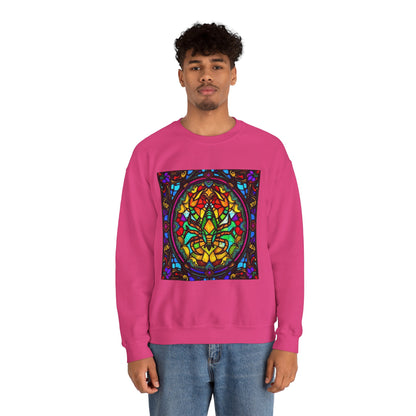Unisex Heavy Blend™ Crewneck Sweatshirt, Glass 1, Scorpio Zodiac Design