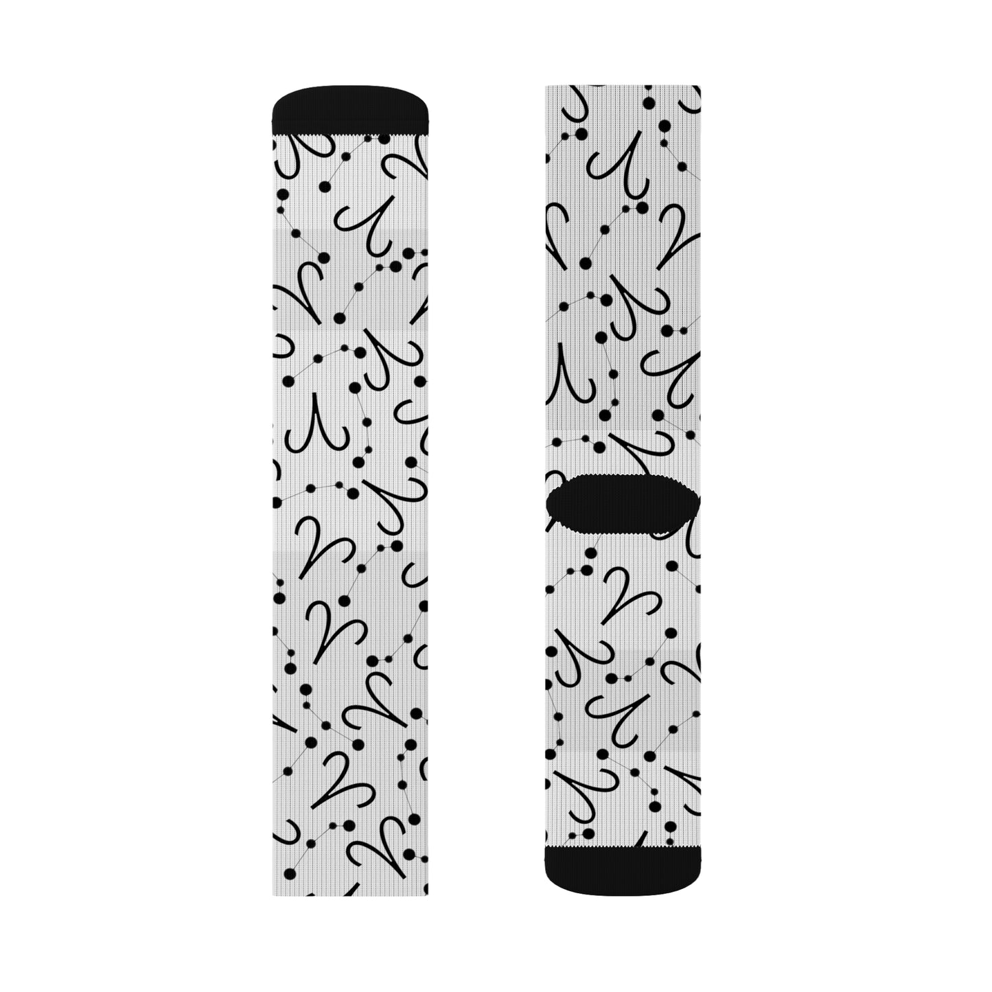 Zodiac Sublimation Socks Aries Zodiac sign
