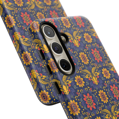 Tough Cases, Taurus, Zodiac v3, Flower Pattern