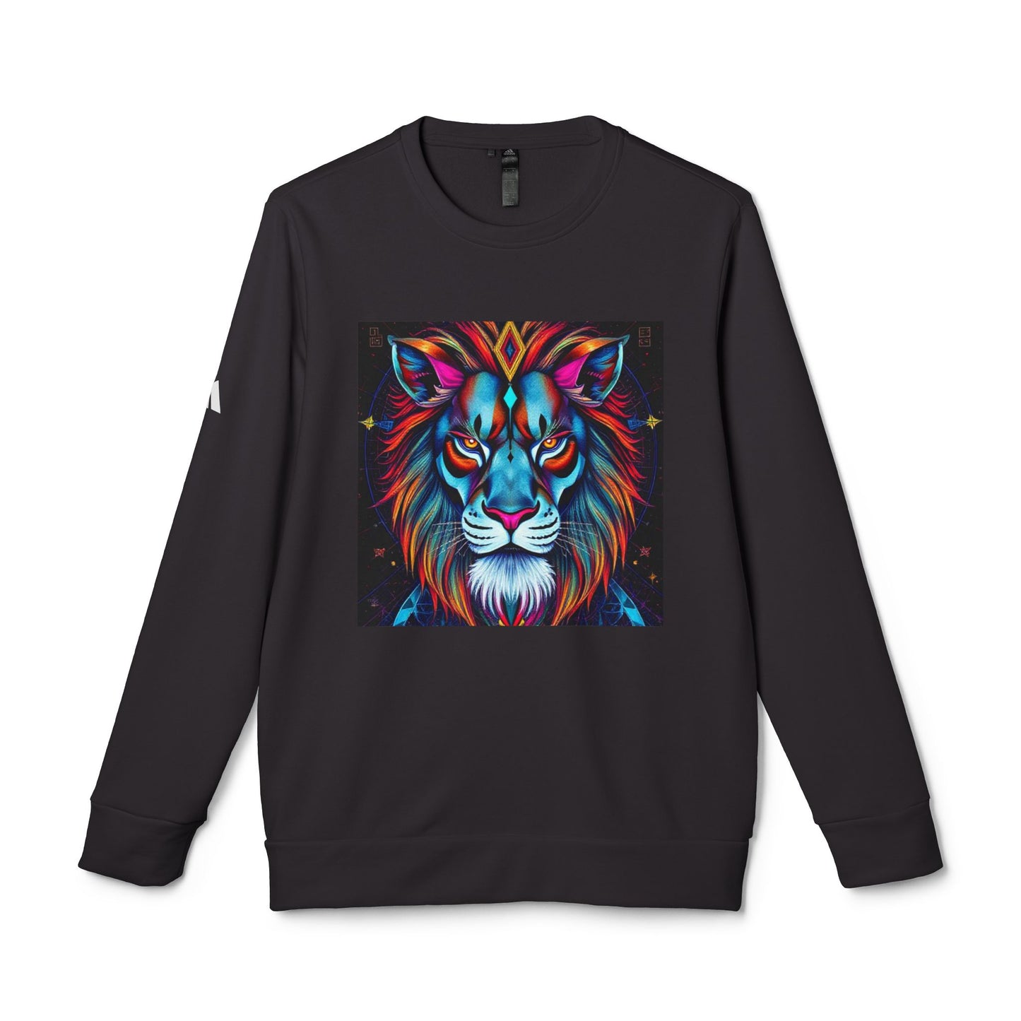 Adidas, Unisex Fleece Crewneck Sweatshirt, Leo, Pop Art v1, Zodiac