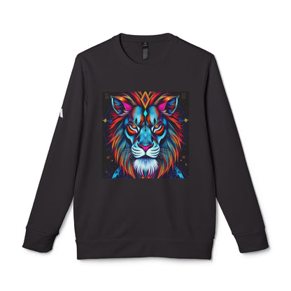Adidas, Unisex Fleece Crewneck Sweatshirt, Leo, Pop Art v1, Zodiac