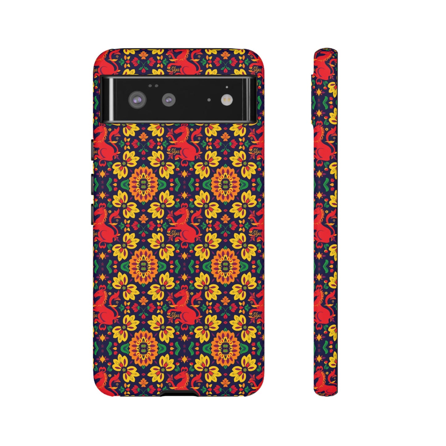 Tough Cases, Virgo, Zodiac v2, Flower Pattern