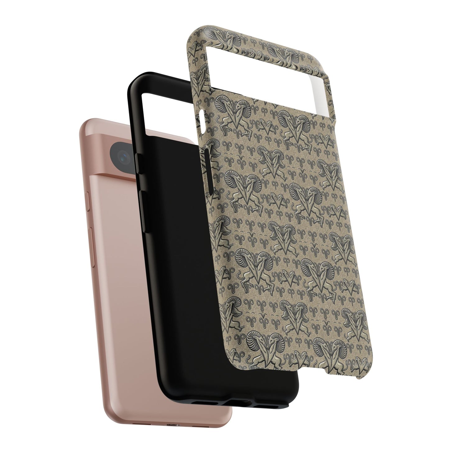 Tough Cases, Aries, Zodiac, Metal Pattern