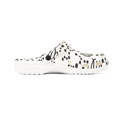 EVA Foam Rubber Shoes (AOP), Material 100% EVA, Virgo Zodiac Design