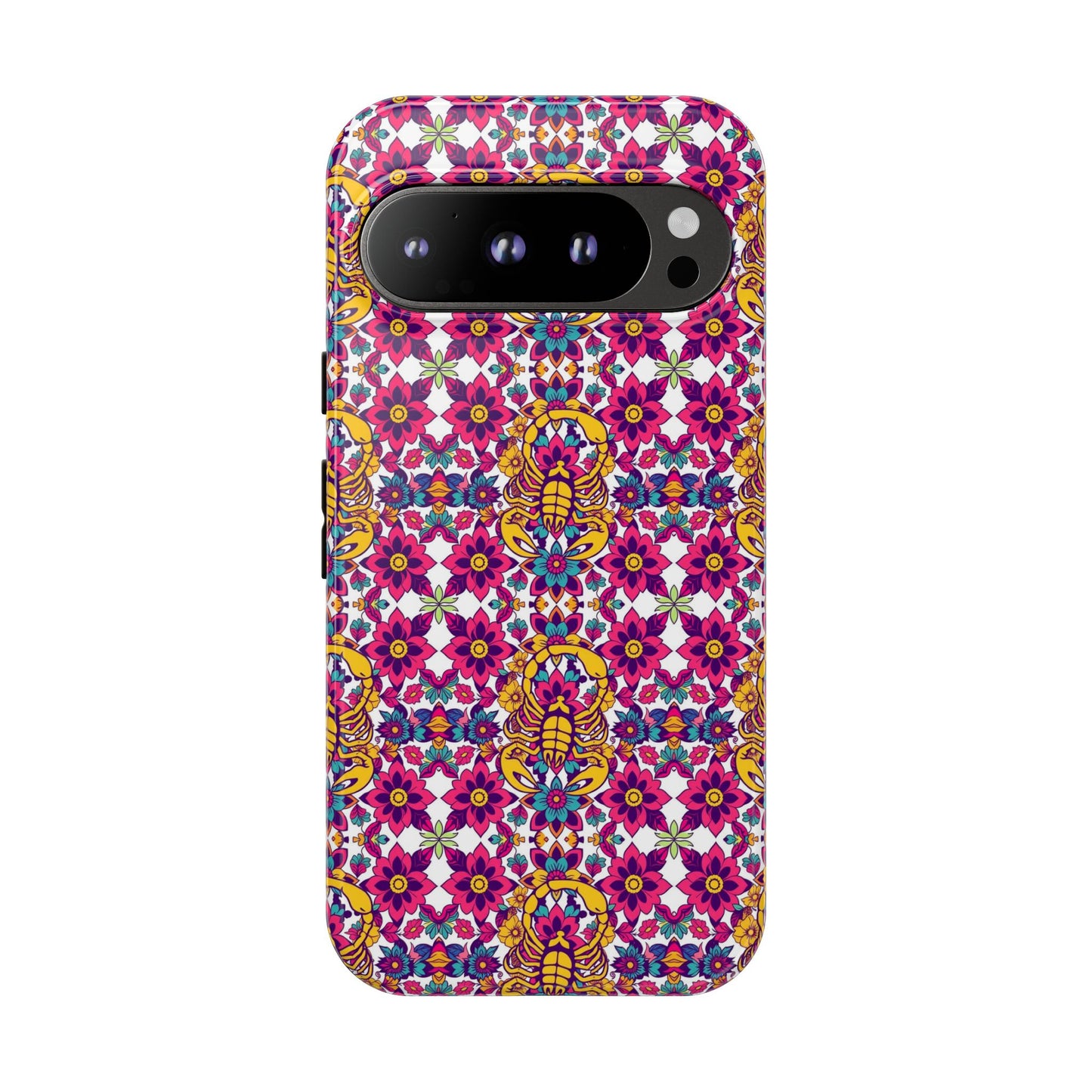 Tough Cases, Scorpio, Zodiac v2, Flower Pattern