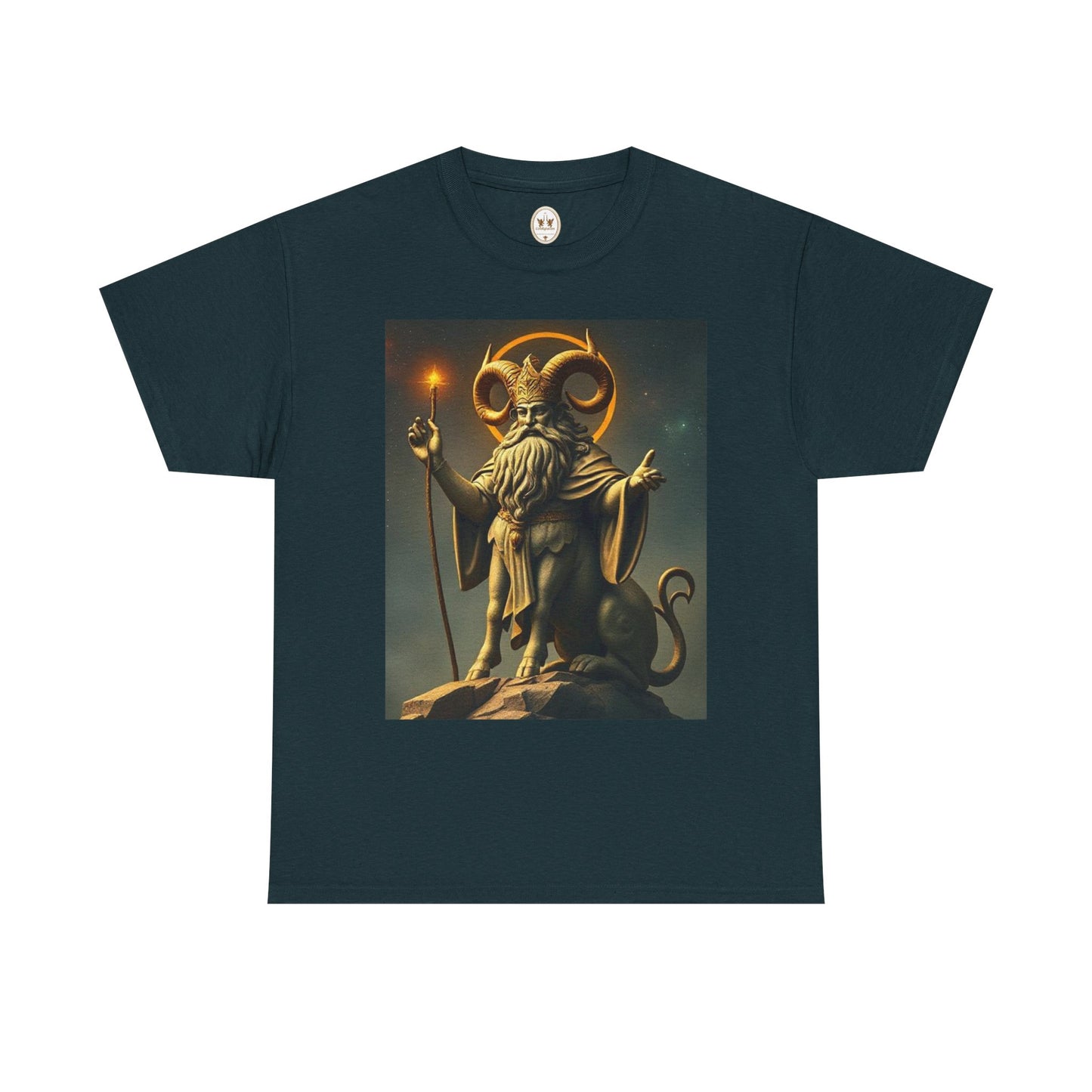 Unisex Heavy Cotton T-Shirt, Taurus God, Zodiac Design