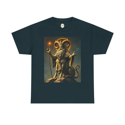 Unisex Heavy Cotton T-Shirt, Taurus God, Zodiac Design