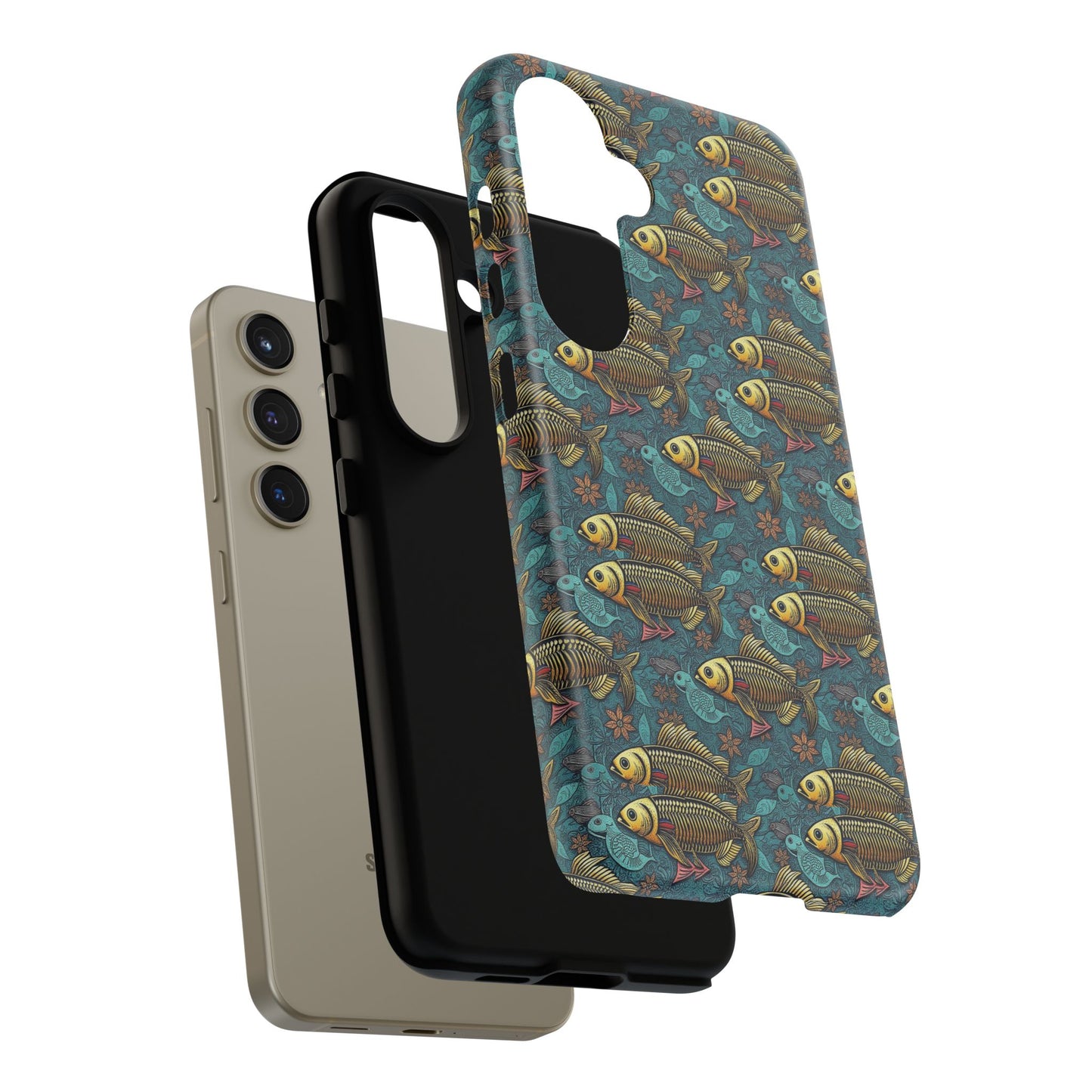 Tough Cases, Pisces, Zodiac v1, Metal Pattern