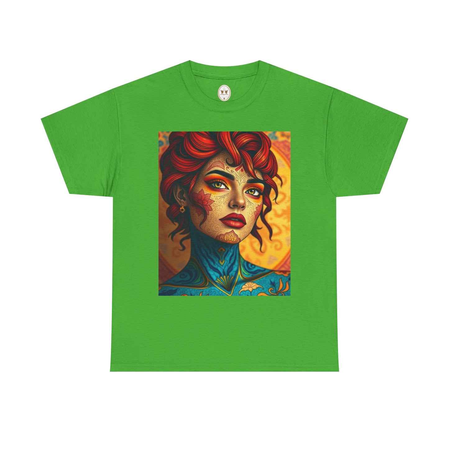 Unisex Heavy Cotton T-Shirt, Aquarius, Zodiac, Sexy Art