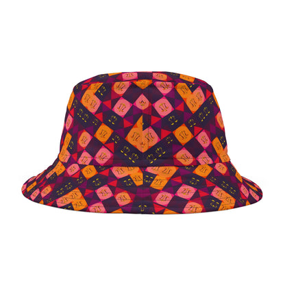 Bucket Hat, (AOP), Libra, Zodiac, Shape Pattern