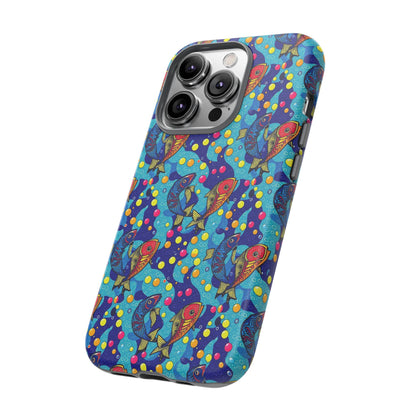 Tough Cases, Pisces, Zodiac v2, Bubble Pattern