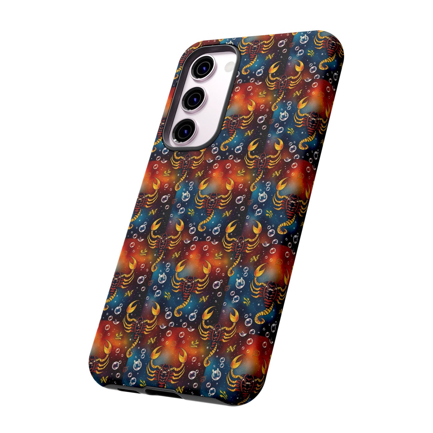 Tough Cases, Scorpio, Zodiac v2, Bubble Pattern