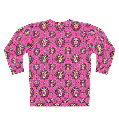 Unisex Sweatshirt (AOP), Leo, Zodiac v1, Jewel Pattern