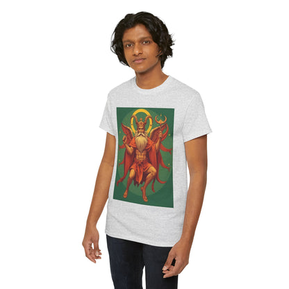 Unisex Heavy Cotton T-Shirt, Aries God, Zodiac Design