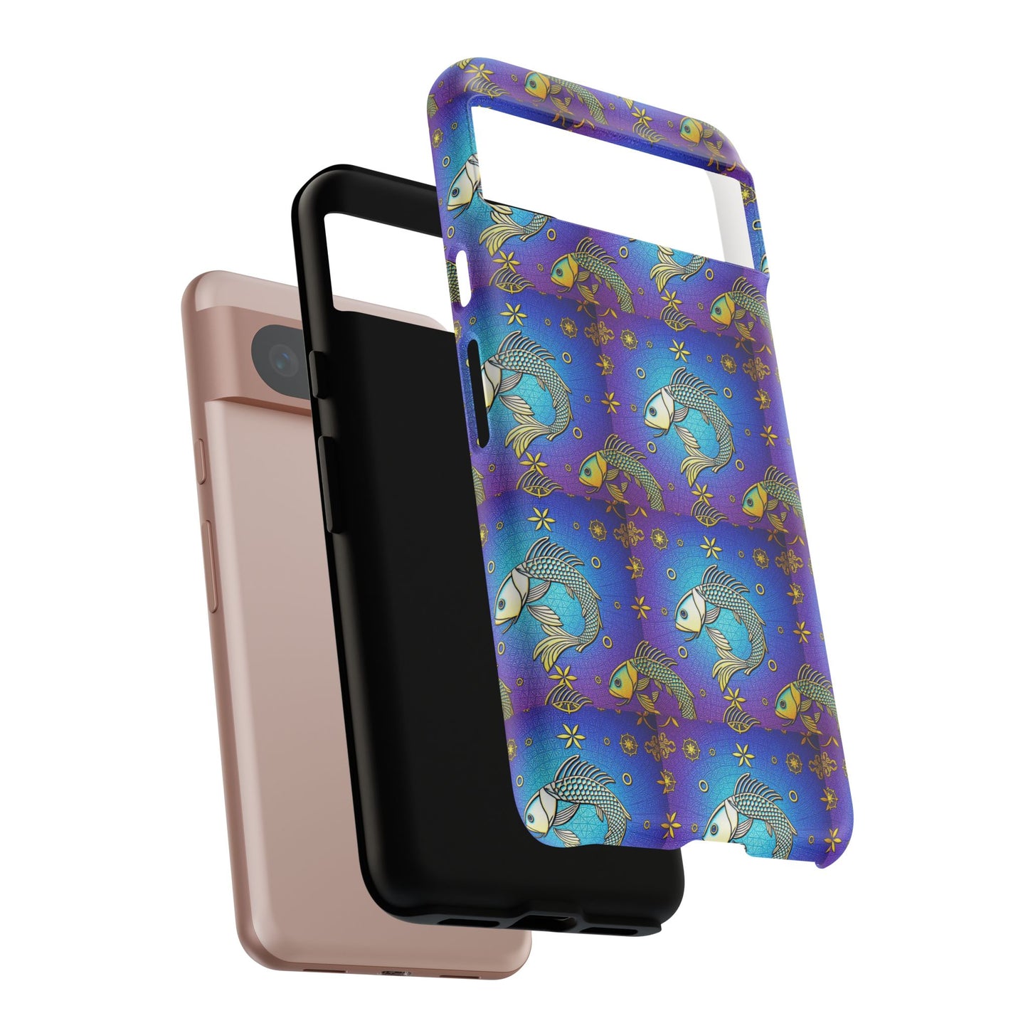Tough Cases, Pisces, Zodiac v2, Metal Pattern
