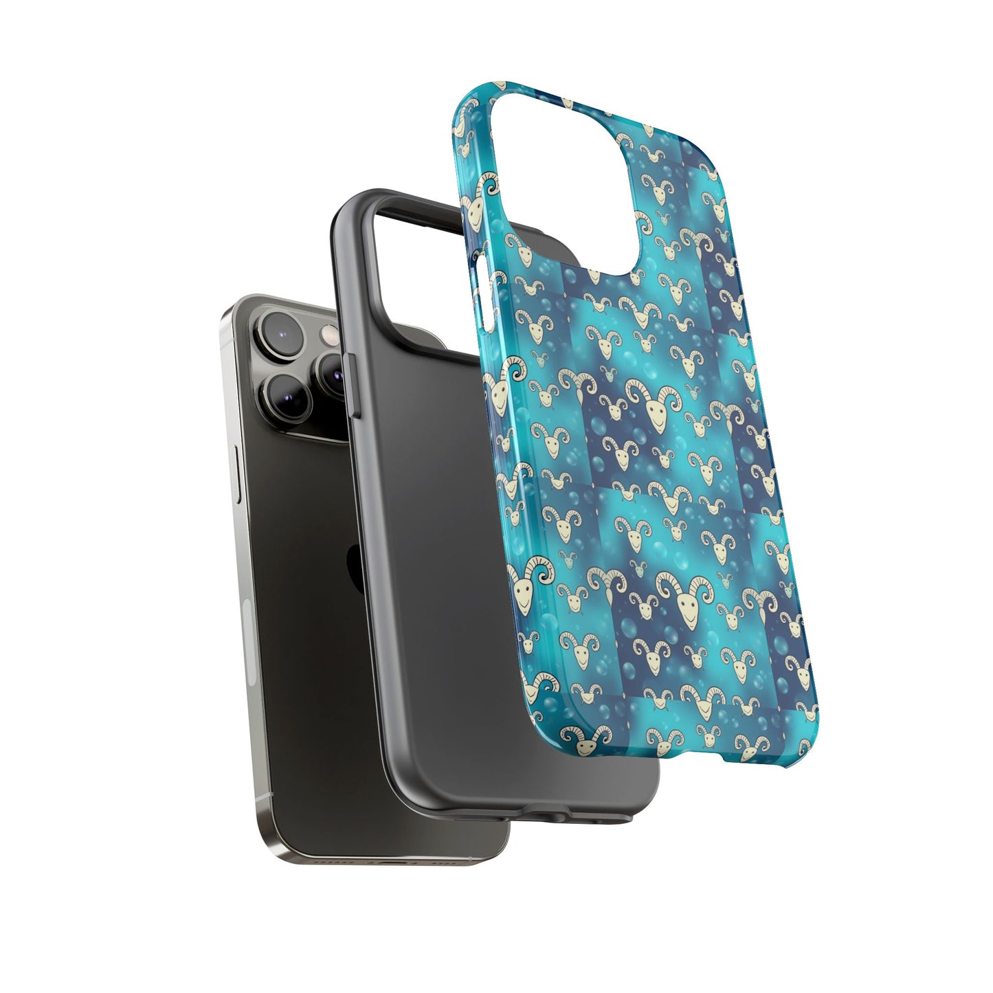 Tough Cases, Aries, Zodiac v1, Bubble Pattern