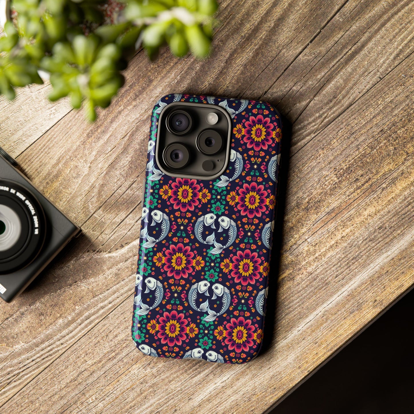 Tough Cases, Pisces, Zodiac v4, Flower Pattern
