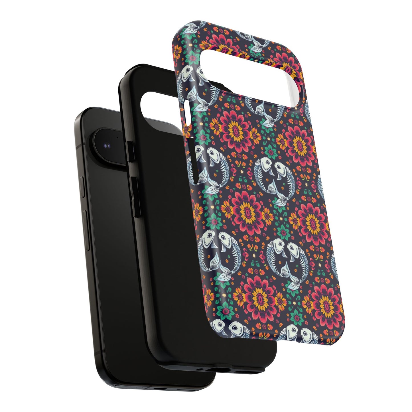 Tough Cases, Pisces, Zodiac v4, Flower Pattern