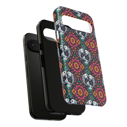 Tough Cases, Pisces, Zodiac v4, Flower Pattern