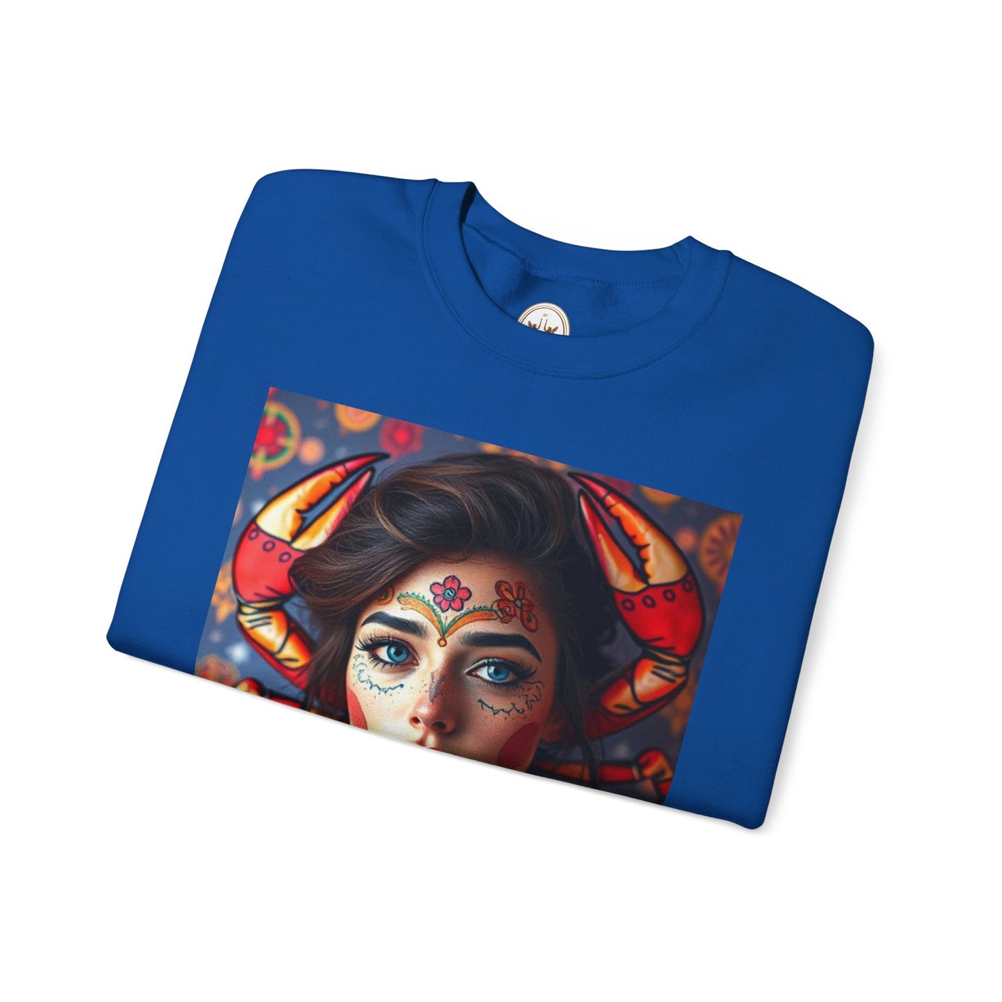 Unisex Heavy Blend™ Crewneck Sweatshirt, Cancer, Zodiac v2, Sexy Pattern