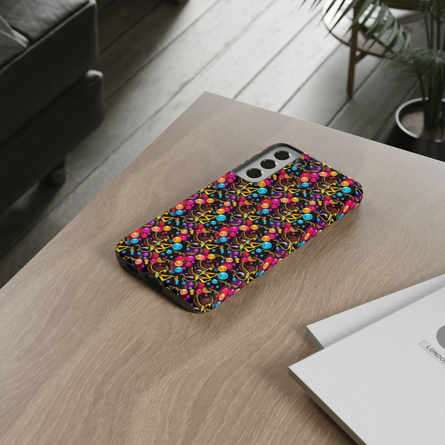 Tough Cases, Sagittarius, Zodiac v1, Bubble Pattern