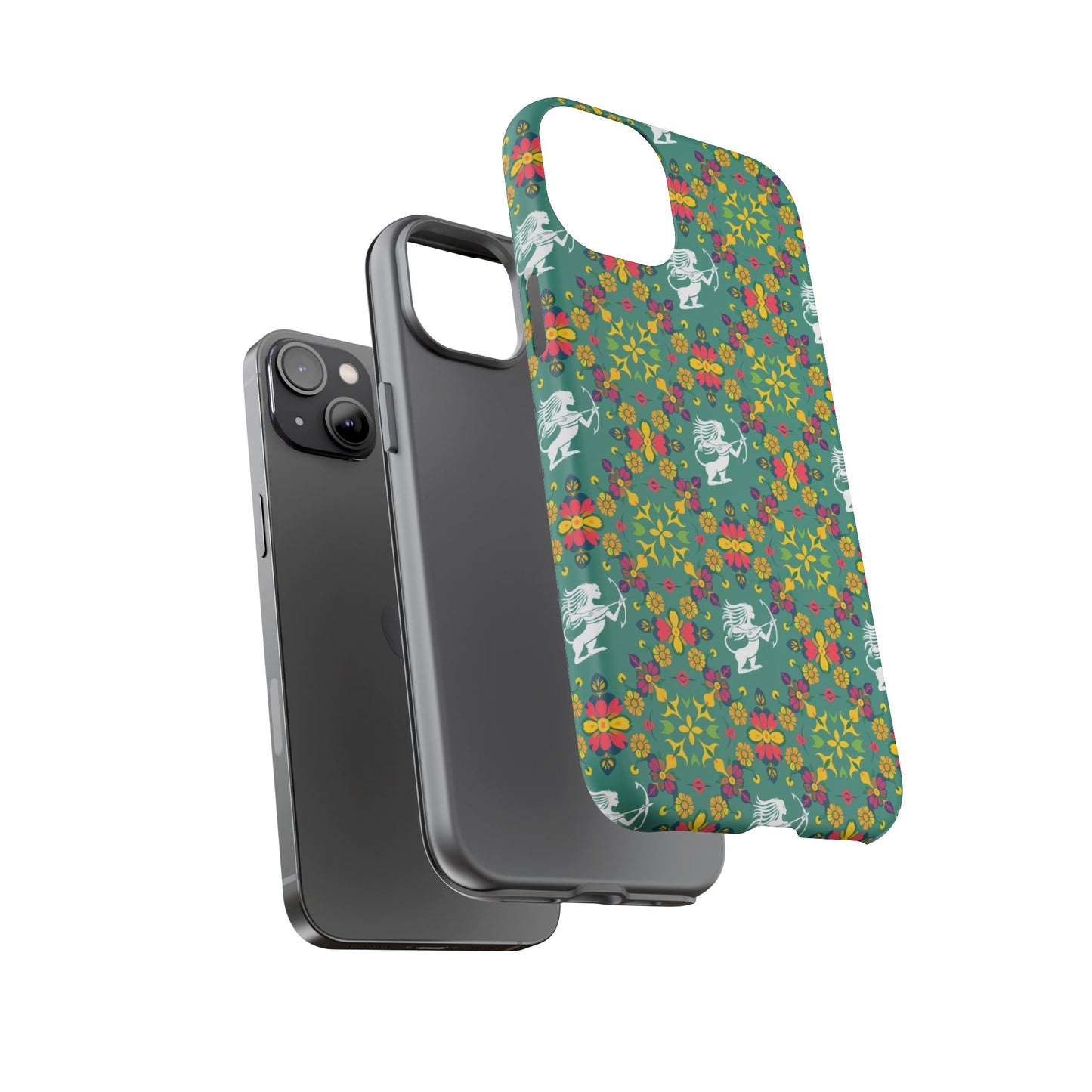 Tough Cases, Sagittarius, Zodiac, Flower Pattern