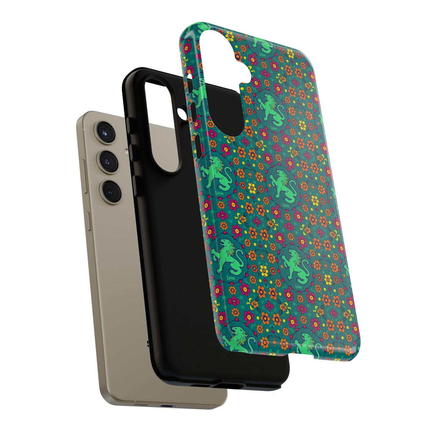 Tough Cases, Leo, Zodiac v3, Flower Pattern
