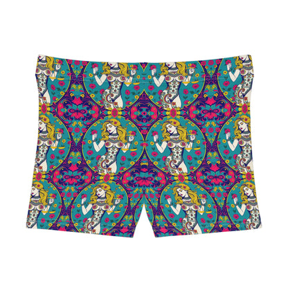 Women's Shorts, (AOP), Libra, Zodiac v2, Sexy Pattern