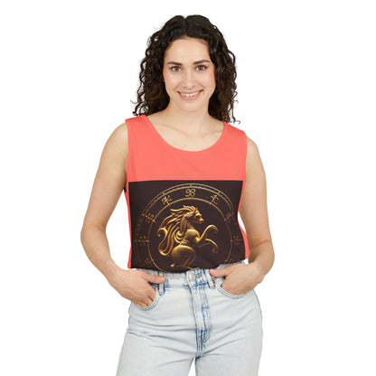 Unisex Garment-Dyed, Tank Top, Virgo Design, Planet Animal, 100% US cotton