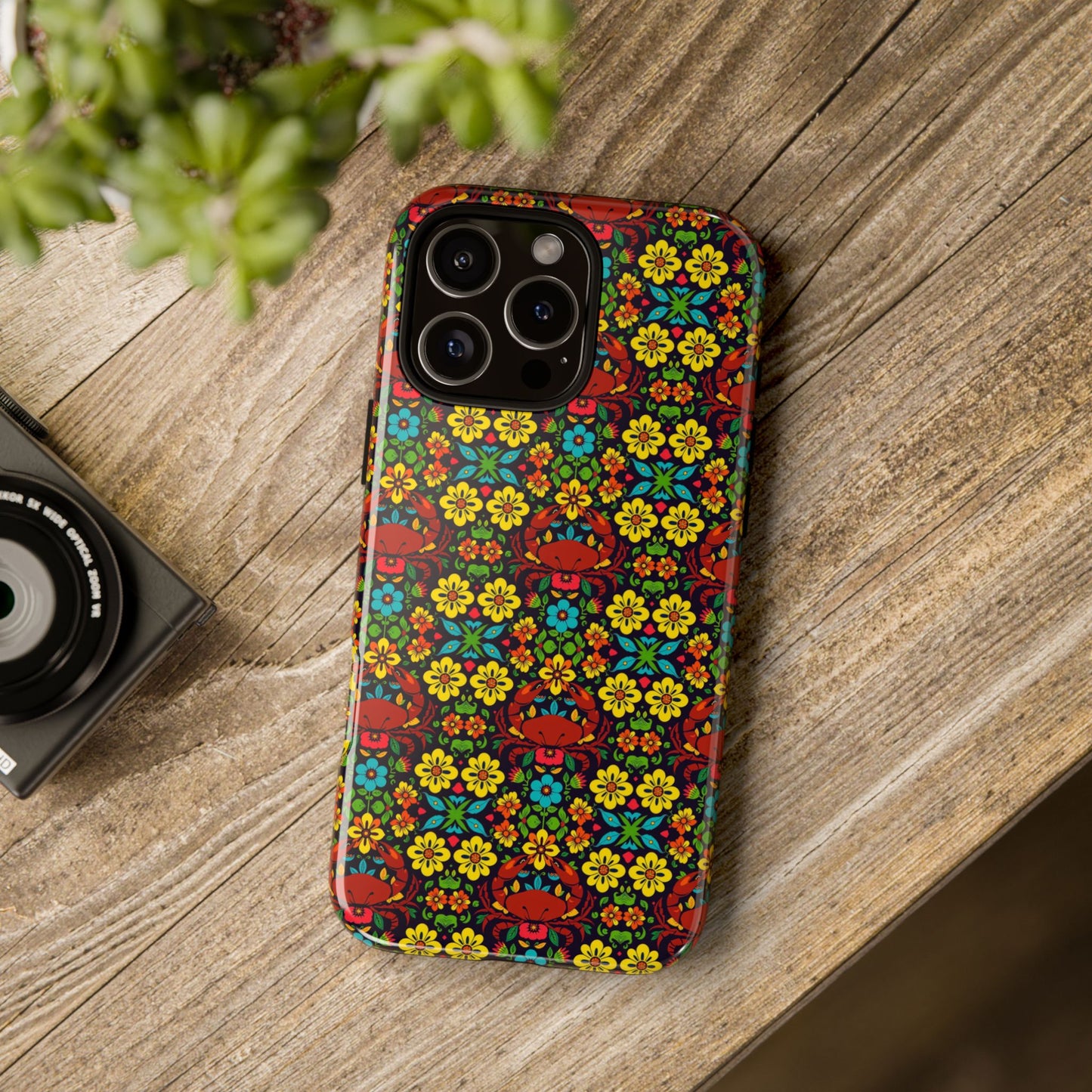 Tough Cases, Cancer, Zodiac v2, Flower Pattern