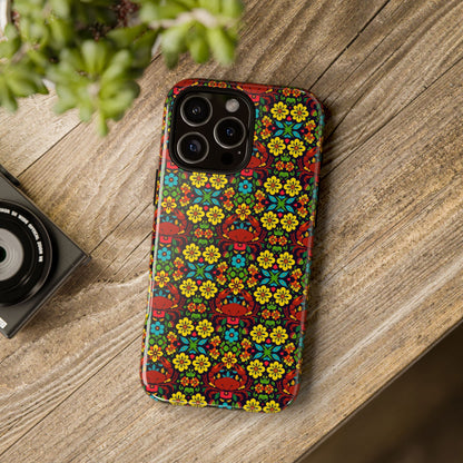 Tough Cases, Cancer, Zodiac v2, Flower Pattern