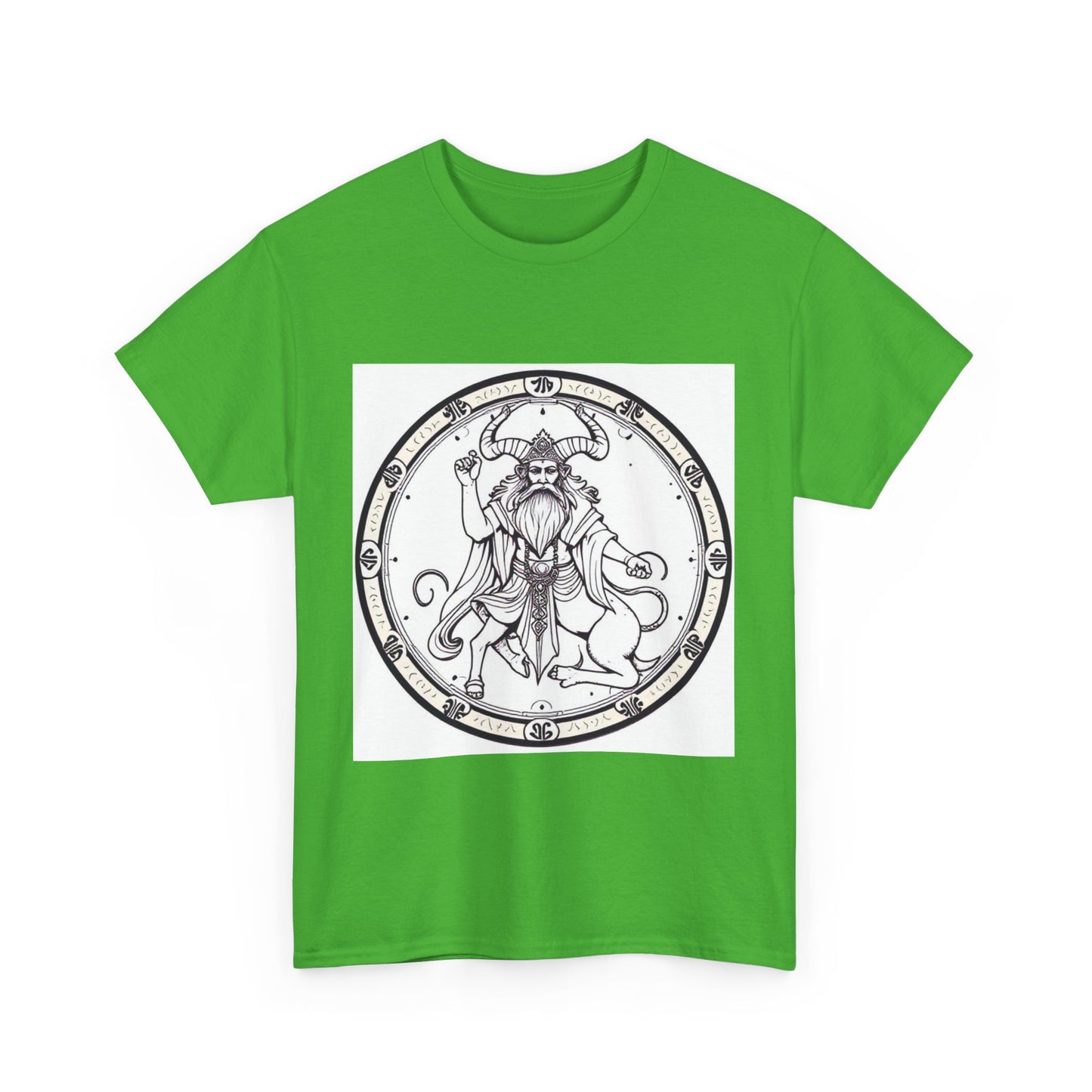 Unisex Heavy Cotton T-Shirt, Bull Centaur, Taurus Zodiac Design